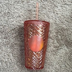 Starbucks Rose Gold 16 oz cold cup tumbler